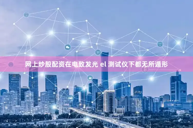 网上炒股配资在电致发光 el 测试仪下都无所遁形